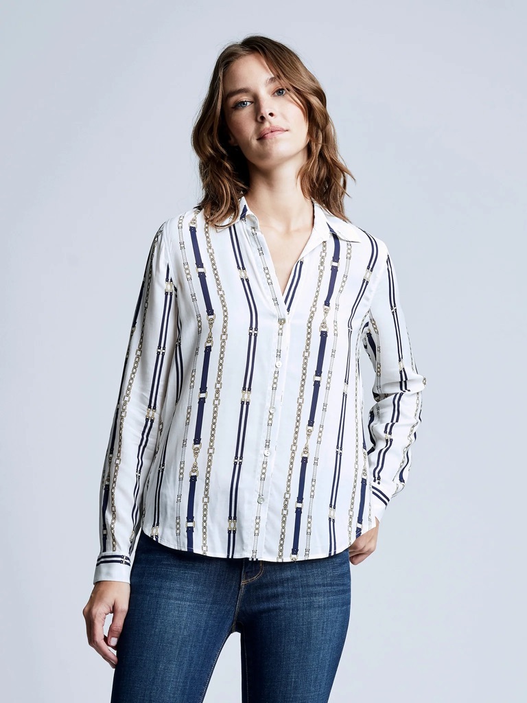 L'agence Holly Chain Buckle Blouse